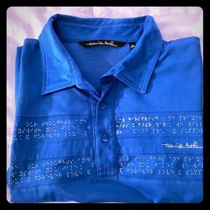 Blue Travis Mathew Golf Shirt XL
